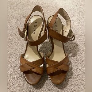 GUESS Women's Brown Sandals